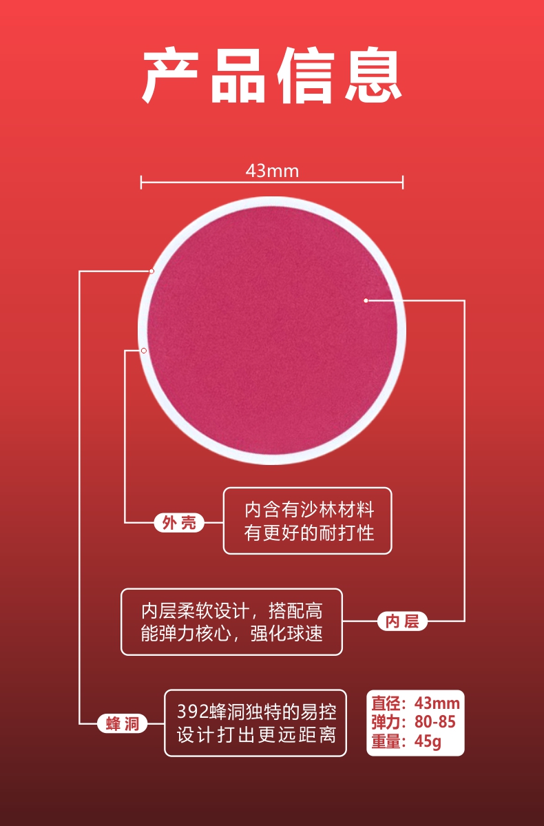 高爾夫雙層練習球比賽球